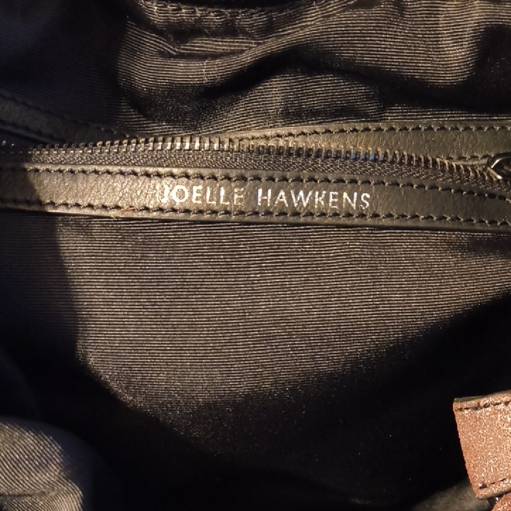 Dang Near New Joelle Hawkens Metallic Leather Tote! - Picture 2 of 10